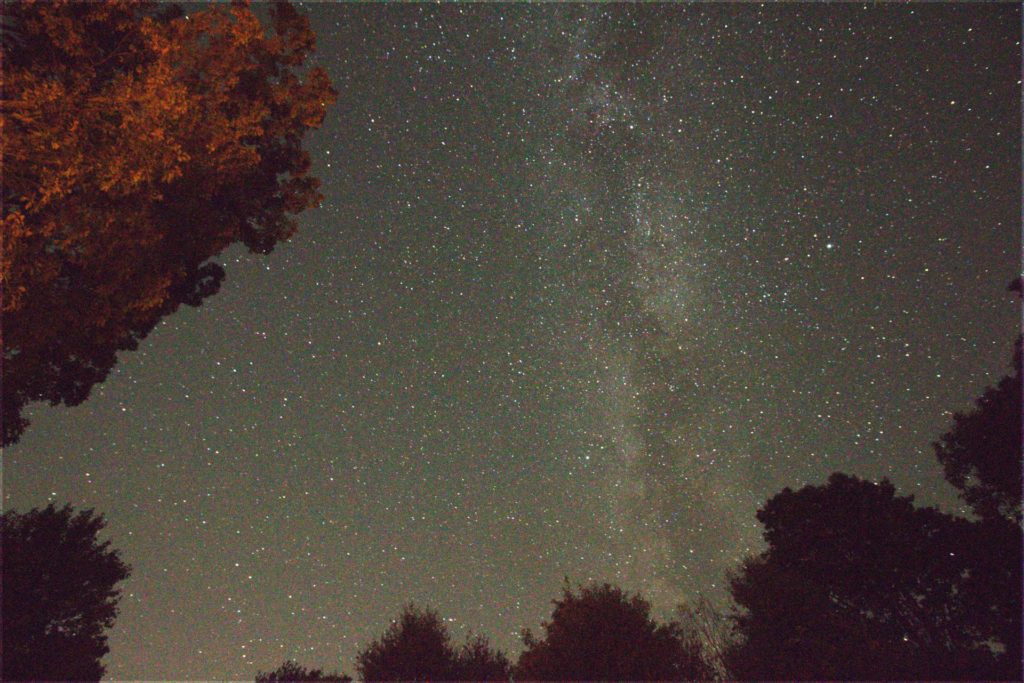 A good first photographic image of the Milky Way.